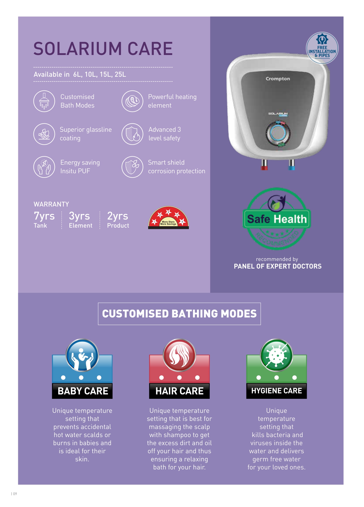 Crompton Solarium Care